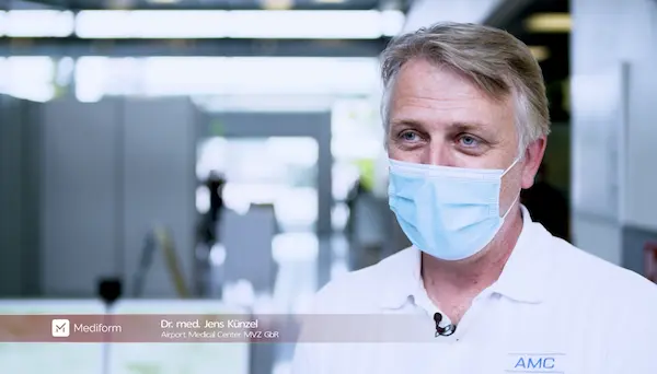 Unterstützung des Airport Medical Centers bei der Organisation des betrieblichen Impfens